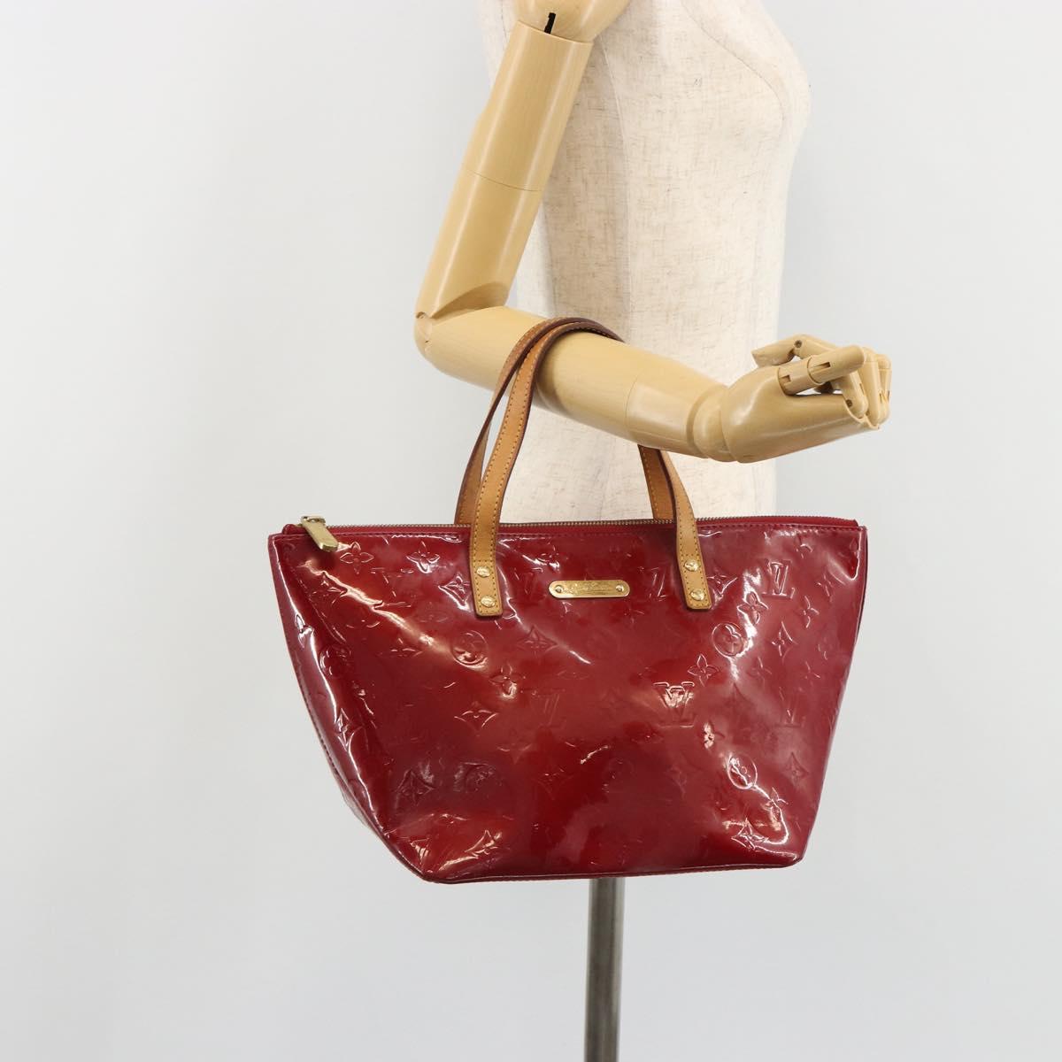 LOUIS VUITTON Monogram Vernis Bellevue PM Bag Pomme D'amour M93583 Auth 187275A
