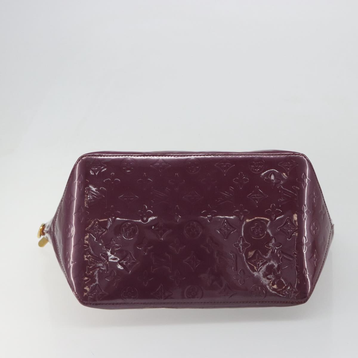 LOUIS VUITTON Monogram Vernis Bellevue GM Tote Bag Violet M93588 LV Auth 187276