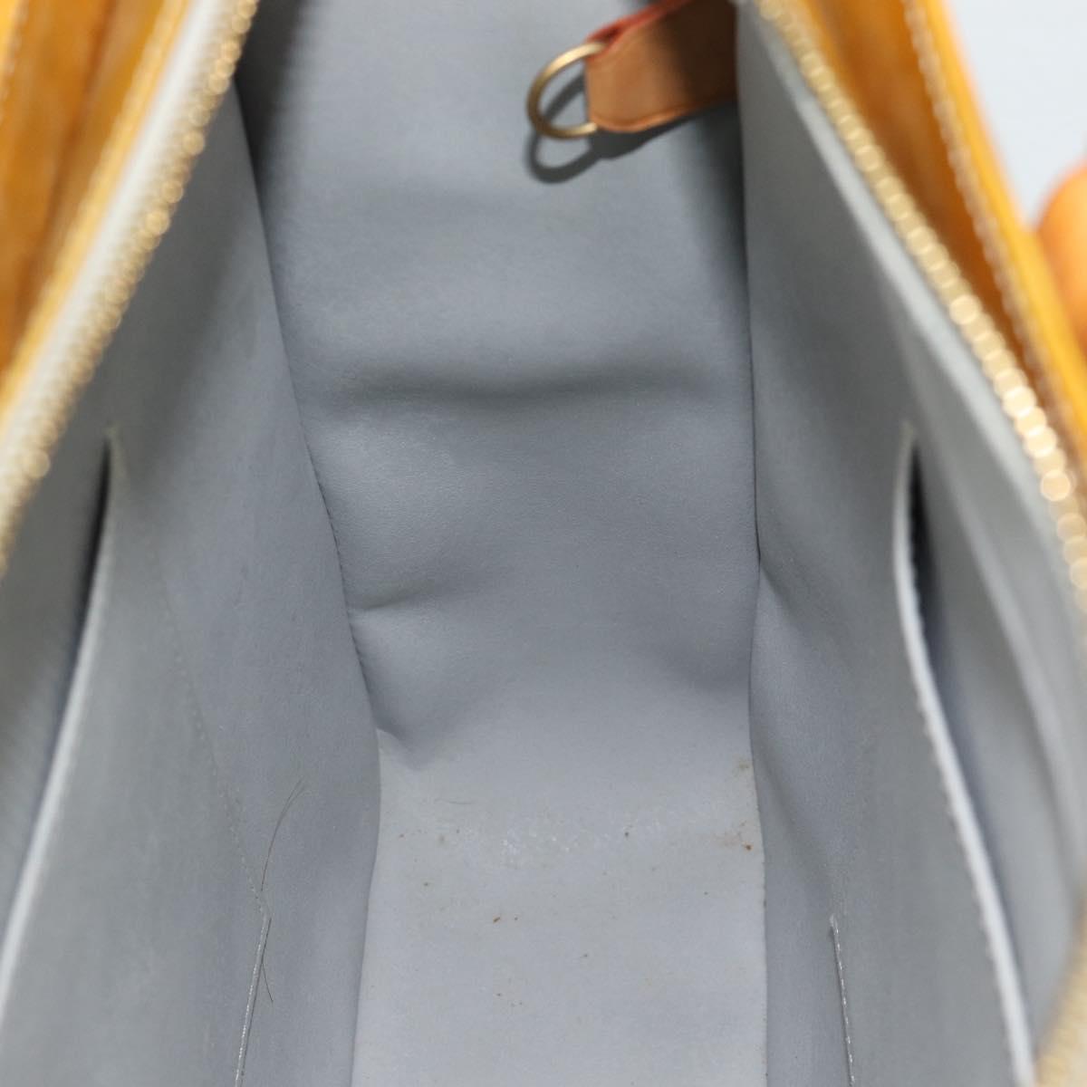 LOUIS VUITTON Monogram Vernis Columbus Tote Bag Gris M91028 LV Auth 187292