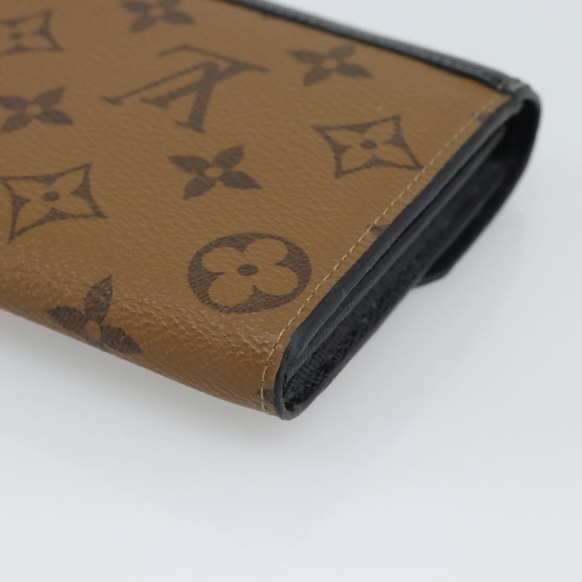 LOUIS VUITTON Monogram Reverse Portefeuille Sarah Wallet M67255 LV Auth 187295SM