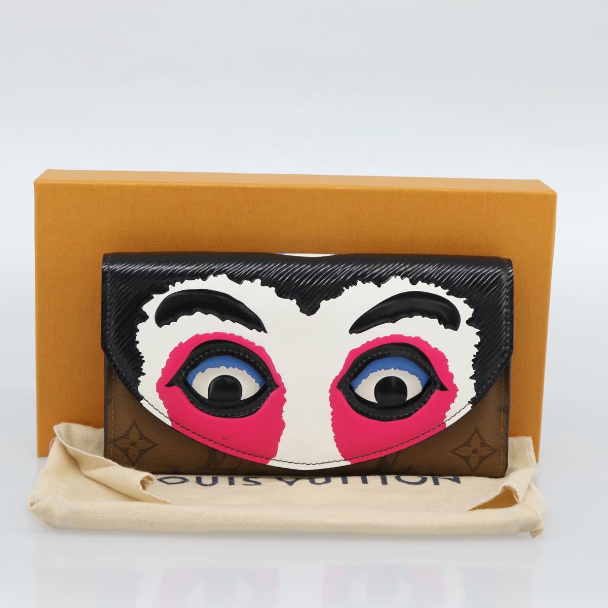 LOUIS VUITTON Monogram Reverse Portefeuille Sarah Wallet M67255 LV Auth 187295SM