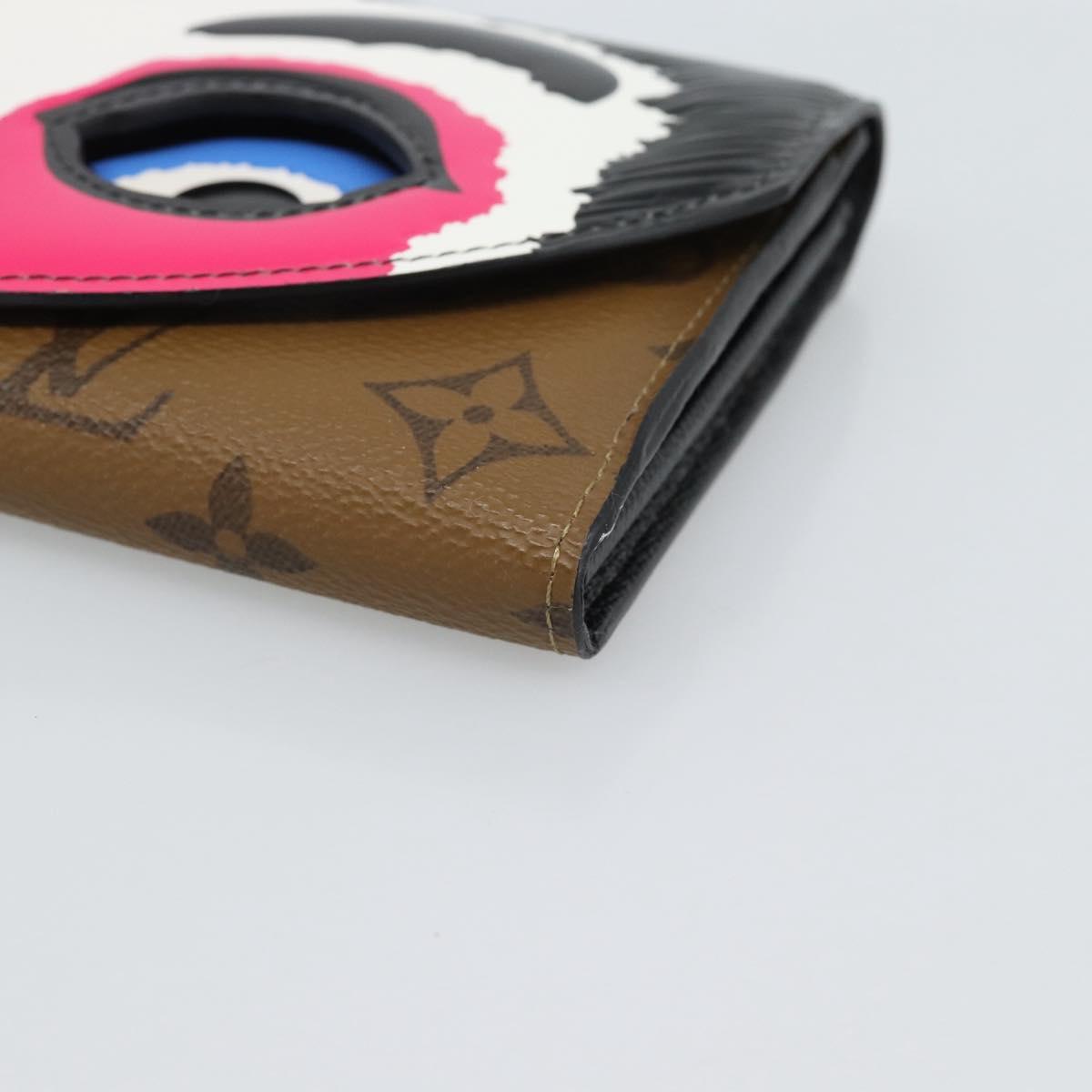 LOUIS VUITTON Monogram Reverse Portefeuille Sarah Wallet M67255 LV Auth 187295SM