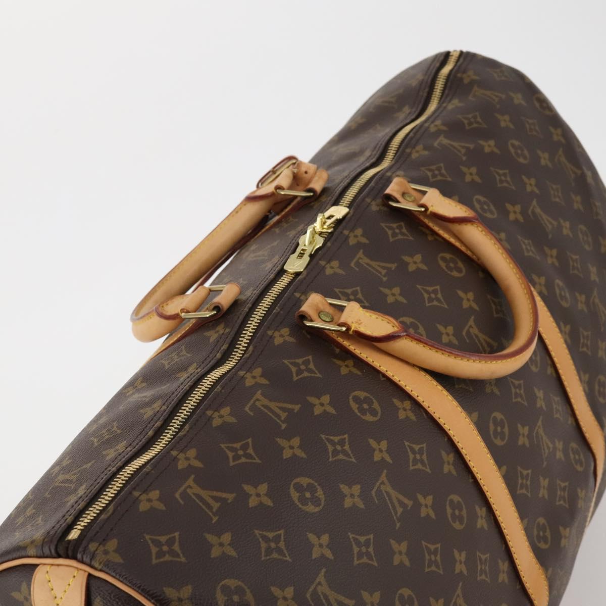 LOUIS VUITTON Monogram Keepall 60 Boston Bag M41422 LV Auth 187296V
