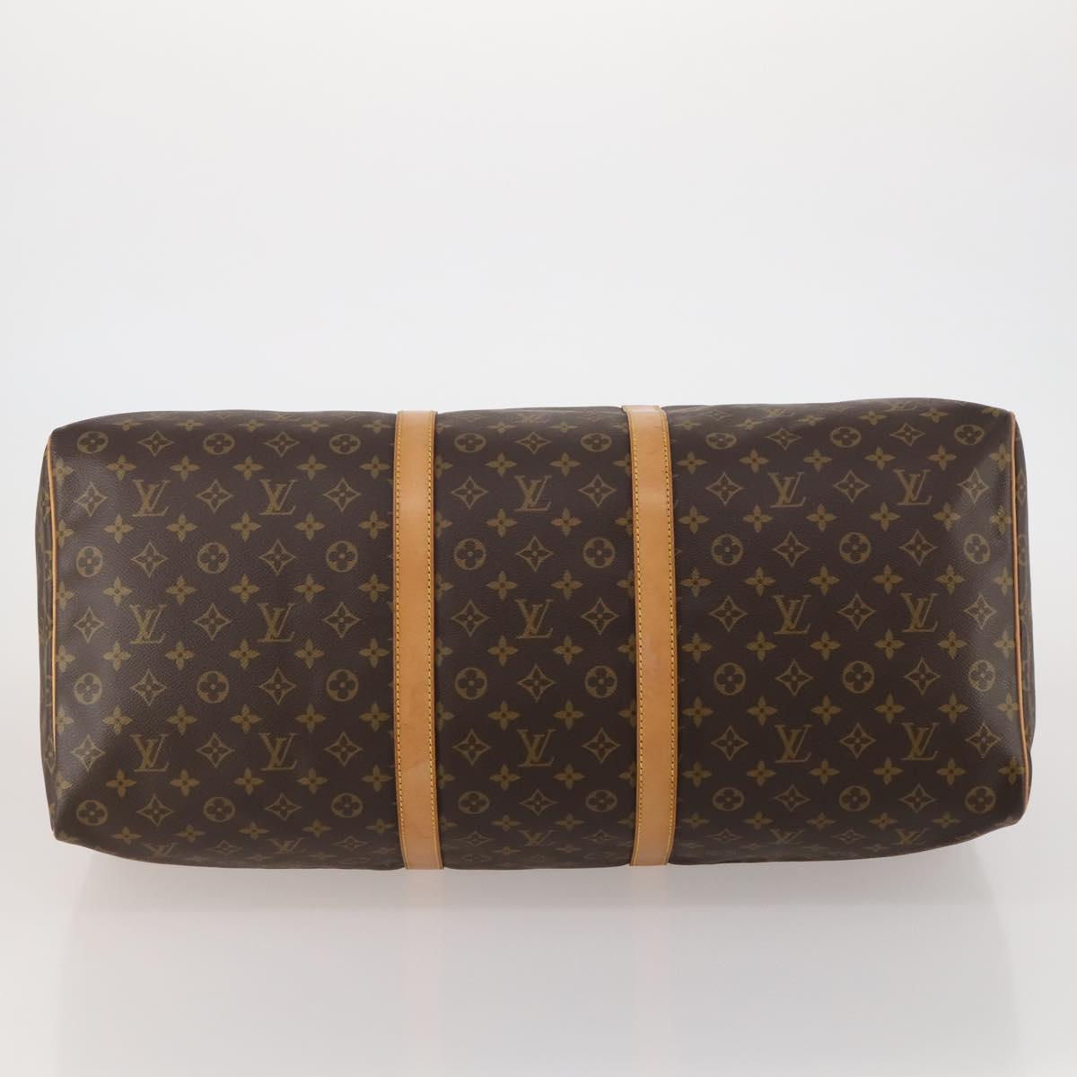 LOUIS VUITTON Monogram Keepall 60 Boston Bag M41422 LV Auth 187296V