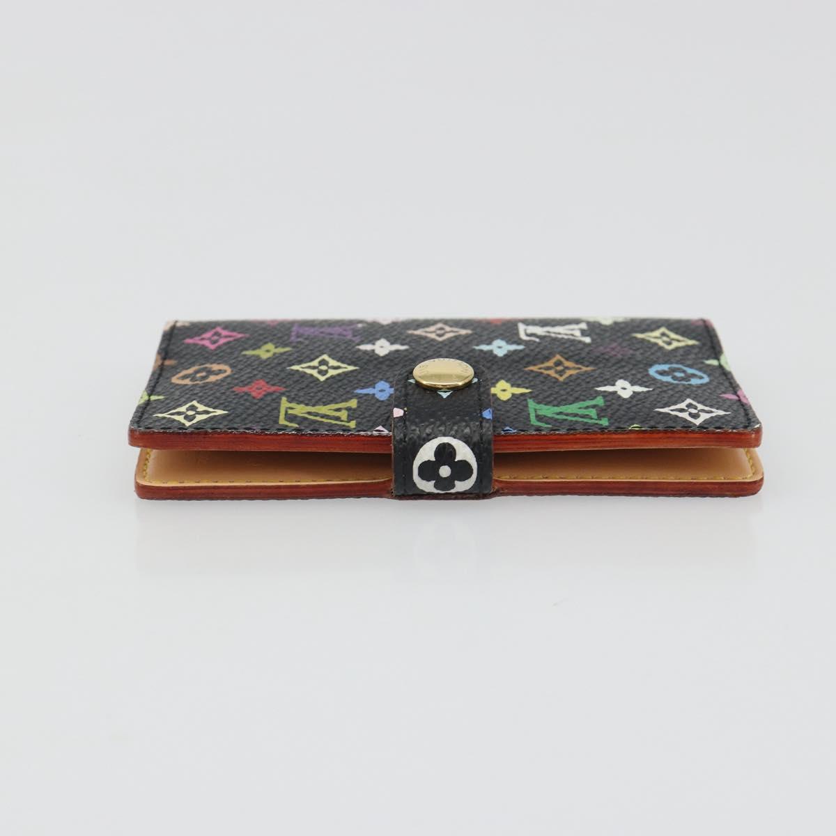 LOUIS VUITTON Multicolor Carnet de Val Mini Agenda Black M92652 Auth 187298V