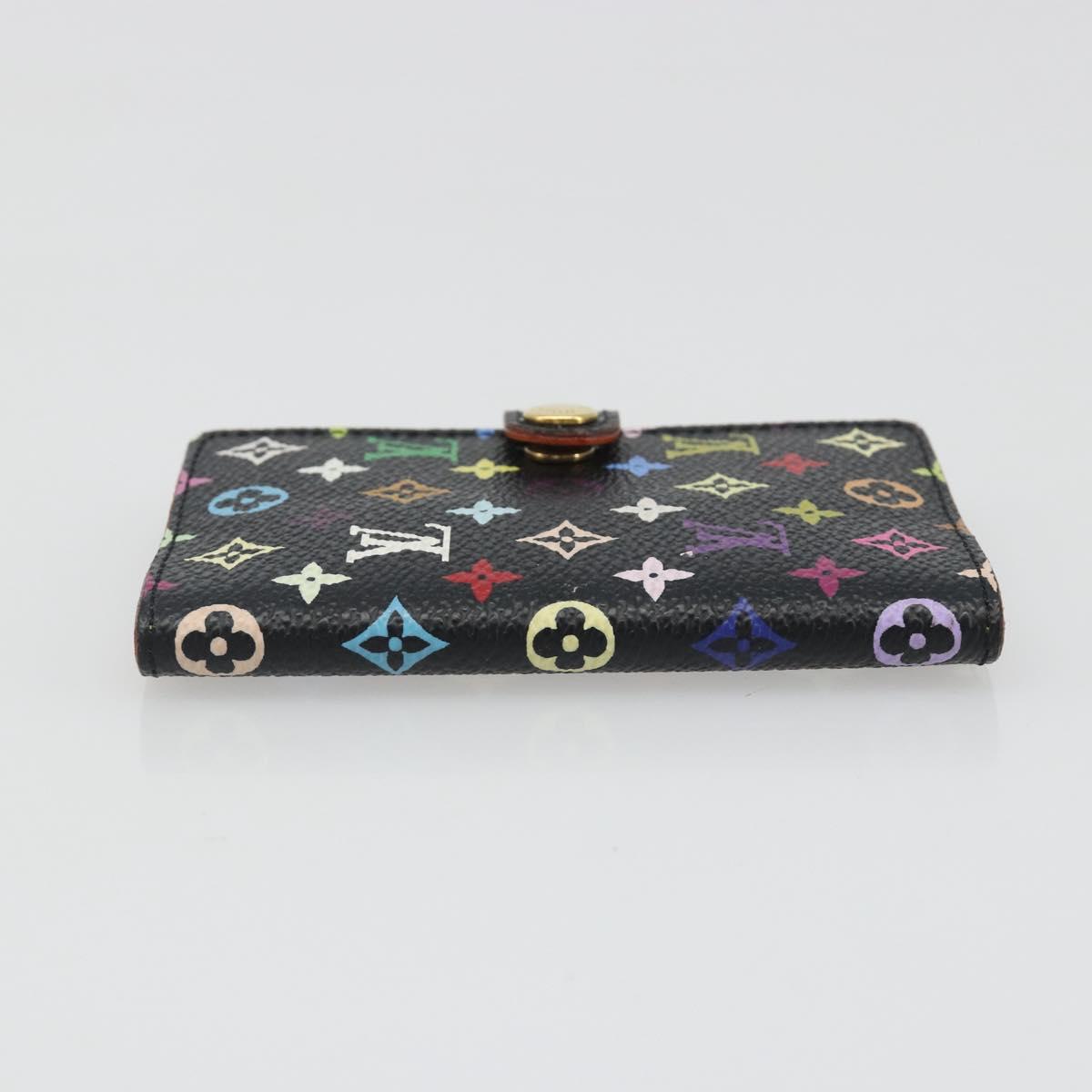 LOUIS VUITTON Multicolor Carnet de Val Mini Agenda Black M92652 Auth 187298V