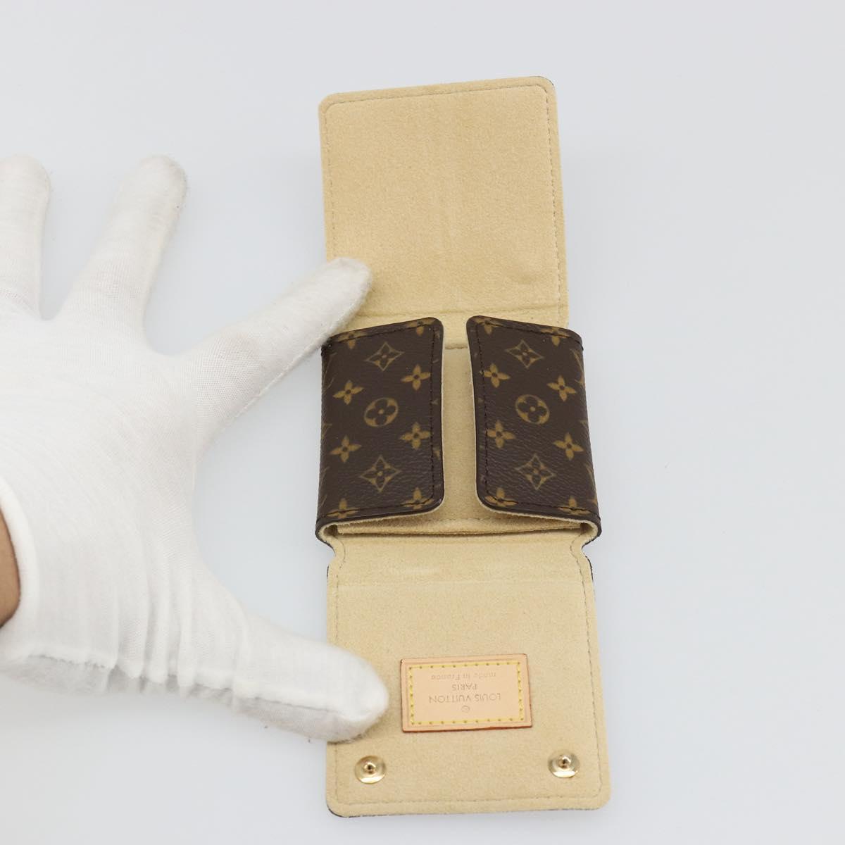 LOUIS VUITTON Monogram Jewelry case Jewelry Box LV Auth 187300V