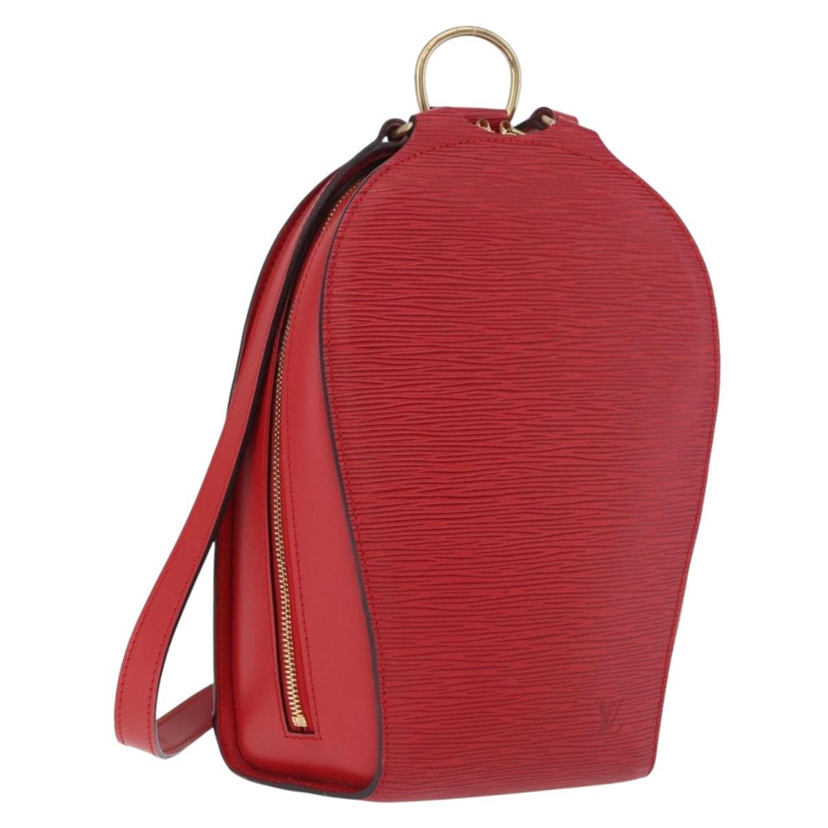 LOUIS VUITTON Epi Mabillon Backpack Castilian Red M52237 LV Auth 187305A