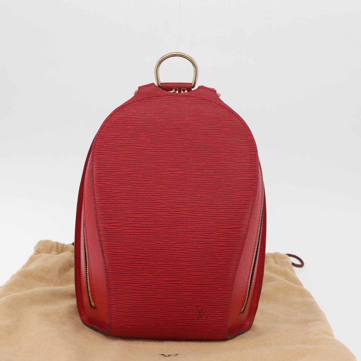 LOUIS VUITTON Epi Mabillon Backpack Castilian Red M52237 LV Auth 187305A