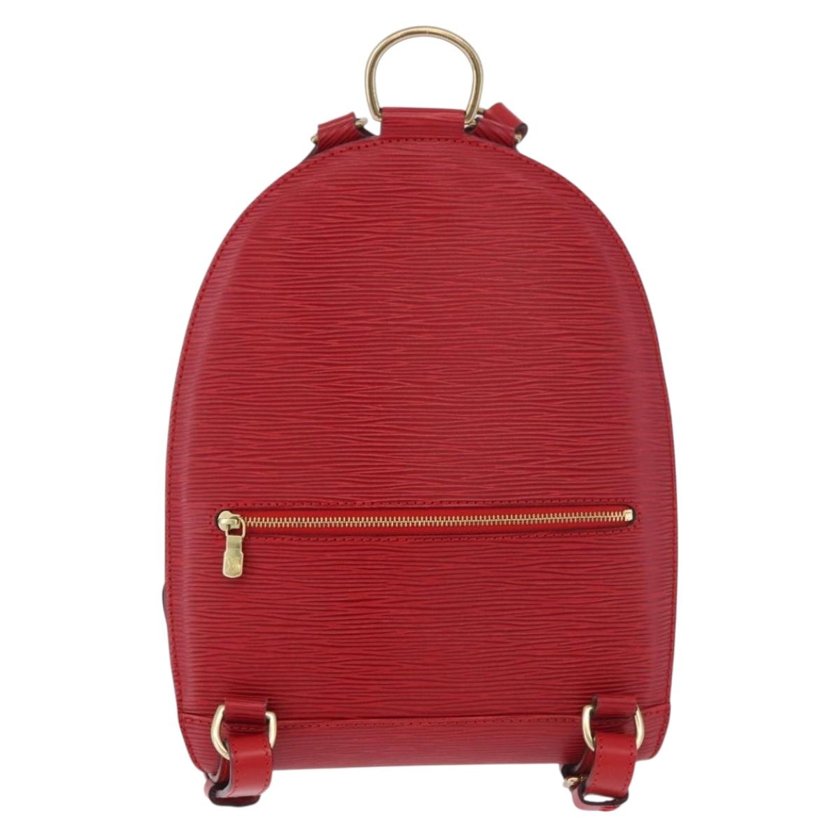 LOUIS VUITTON Epi Mabillon Backpack Castilian Red M52237 LV Auth 187305A