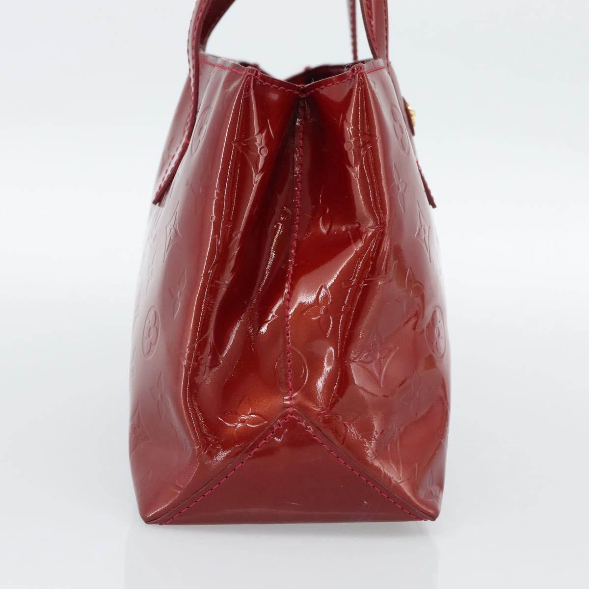 LOUIS VUITTON Monogram Vernis Wilshire PM Bag Rouge Grunadine M91723 Auth 187307