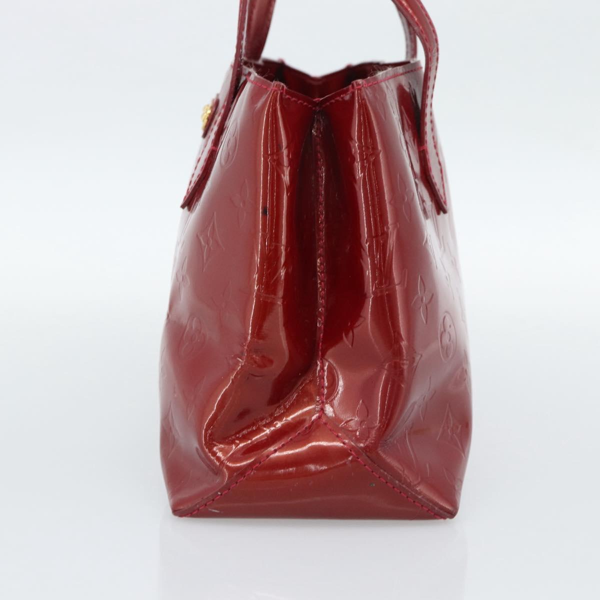 LOUIS VUITTON Monogram Vernis Wilshire PM Bag Rouge Grunadine M91723 Auth 187307