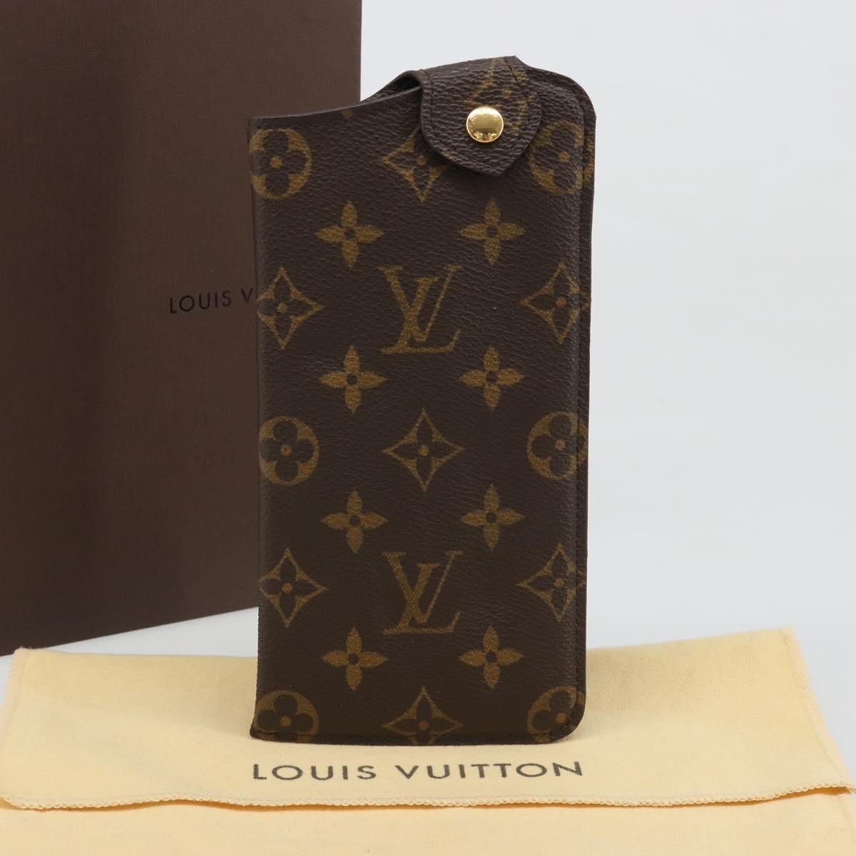 LOUIS VUITTON Monogram Etui Lunette MM Glasses Case M66544 LV Auth 187308V