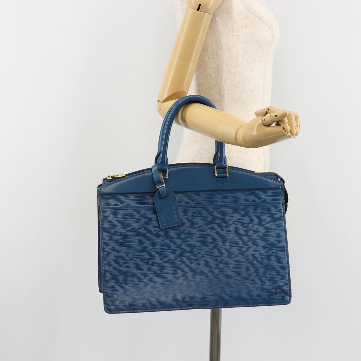 LOUIS VUITTON Epi Riviera Hand Bag Blue M48185 LV Auth 187313