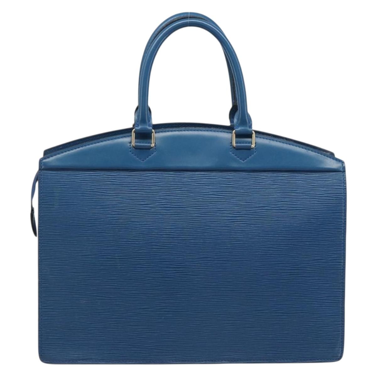 LOUIS VUITTON Epi Riviera Hand Bag Blue M48185 LV Auth 187313