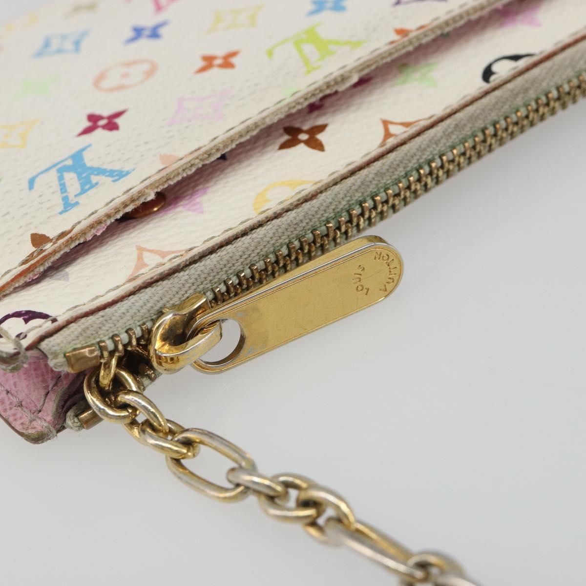 LOUIS VUITTON Monogram Multicolor Pochette Cles NM Purse M93734 Auth 187314