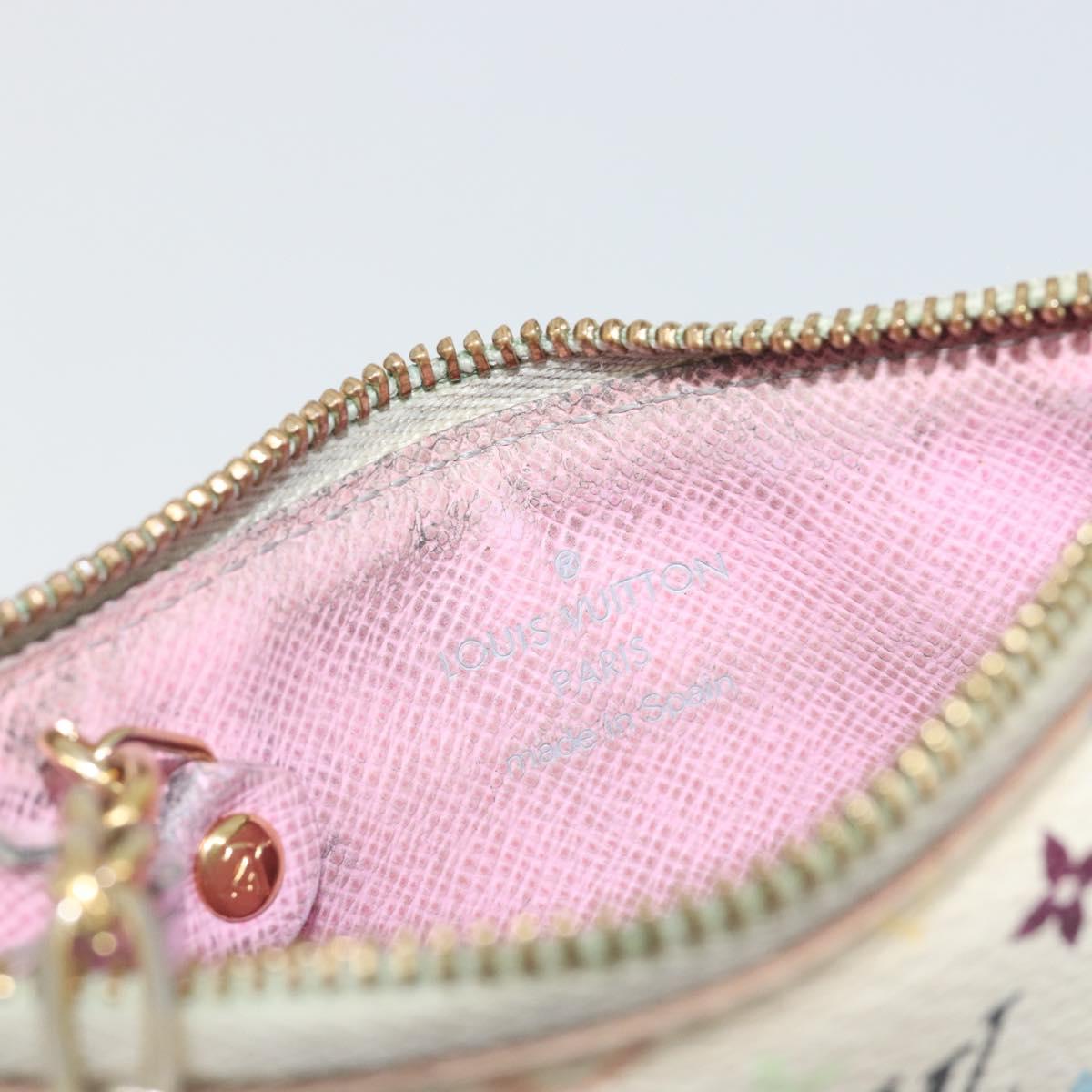 LOUIS VUITTON Monogram Multicolor Pochette Cles NM Purse M93734 Auth 187314