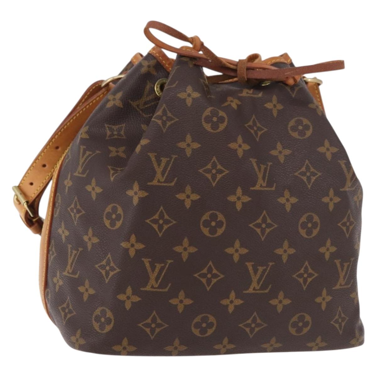 LOUIS VUITTON Monogram Petit Noe Shoulder Bag M42226 LV Auth 187315V