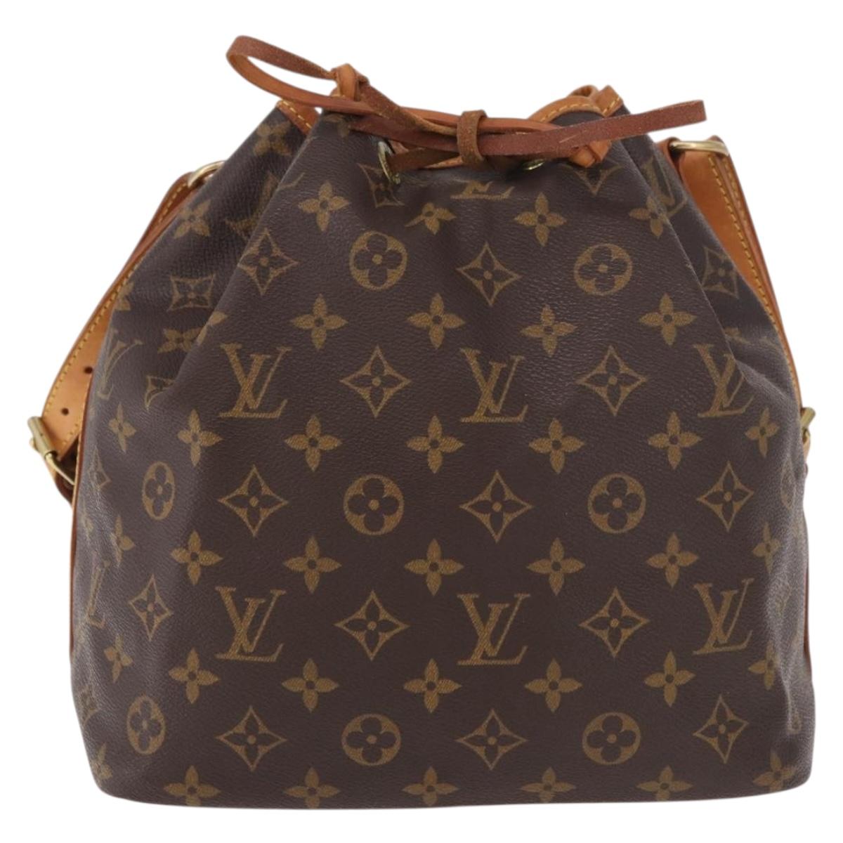 LOUIS VUITTON Monogram Petit Noe Shoulder Bag M42226 LV Auth 187315V