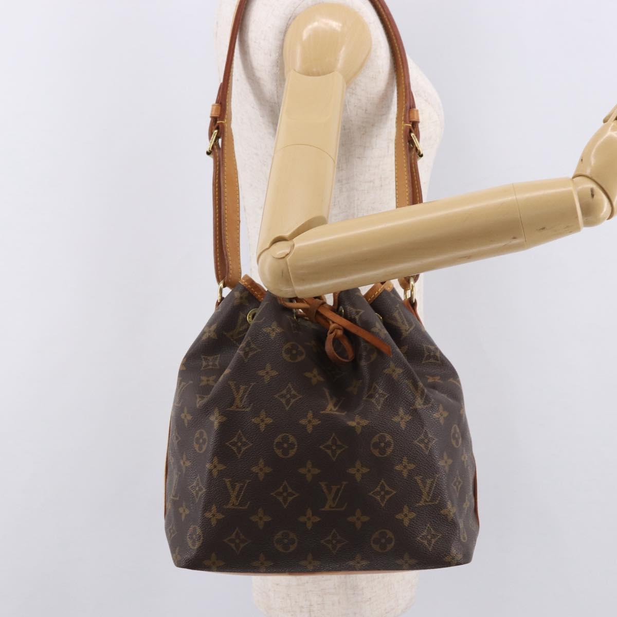 LOUIS VUITTON Monogram Petit Noe Shoulder Bag M42226 LV Auth 187315V
