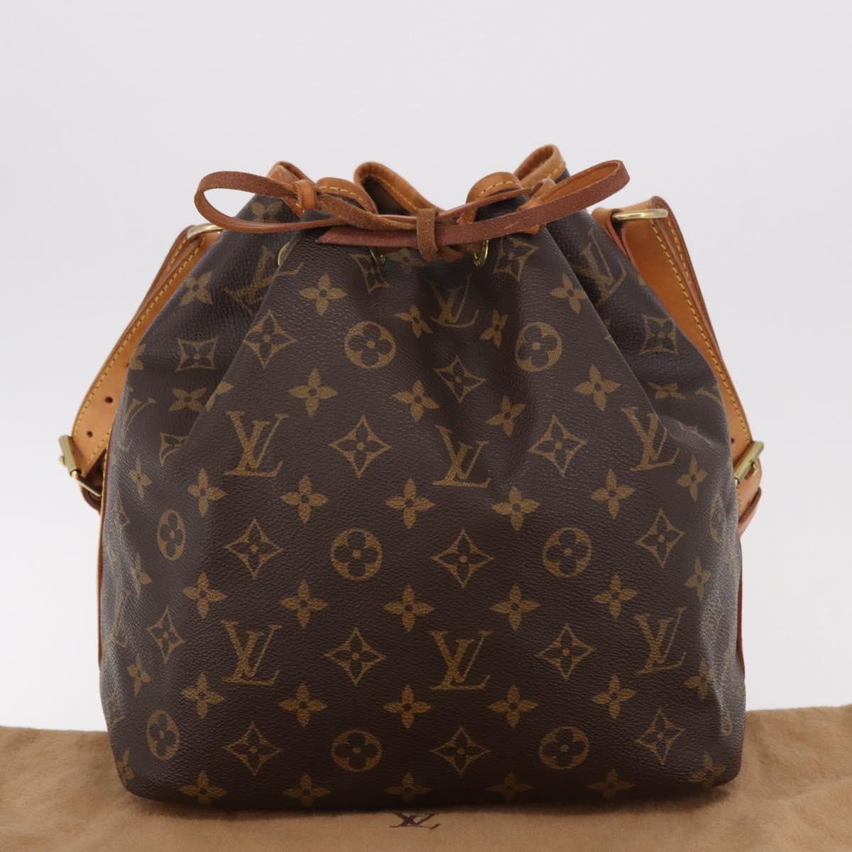 LOUIS VUITTON Monogram Petit Noe Shoulder Bag M42226 LV Auth 187315V