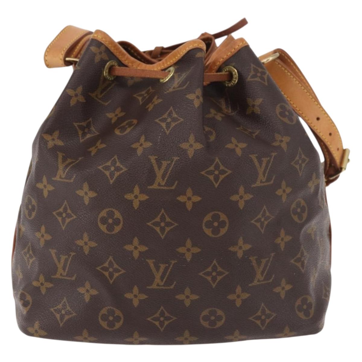LOUIS VUITTON Monogram Petit Noe Shoulder Bag M42226 LV Auth 187315V