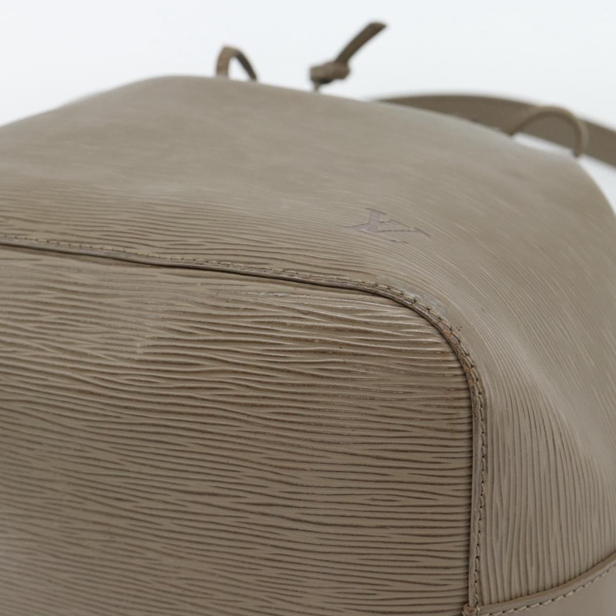 LOUIS VUITTON Epi Petit Noe Shoulder Bag Gray Pepper M4410C LV Auth 187316