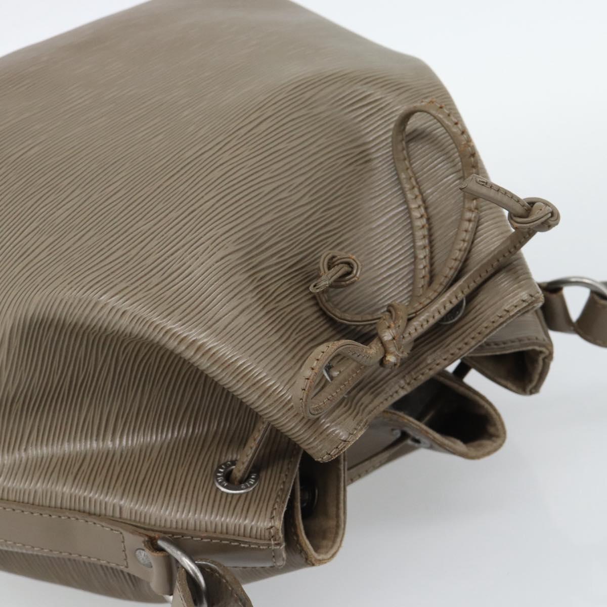LOUIS VUITTON Epi Petit Noe Shoulder Bag Gray Pepper M4410C LV Auth 187316