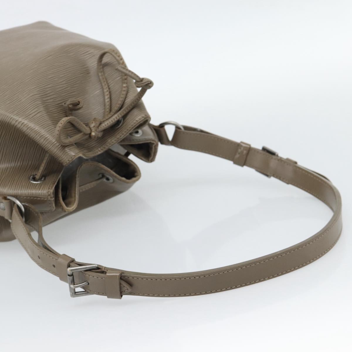 LOUIS VUITTON Epi Petit Noe Shoulder Bag Gray Pepper M4410C LV Auth 187316