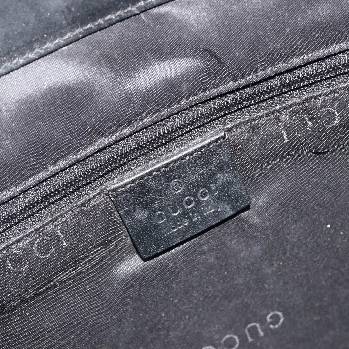 GUCCI GG Canvas Jackie Tote Bag Dark Brown Silver 002 1064 3444 Auth 187330