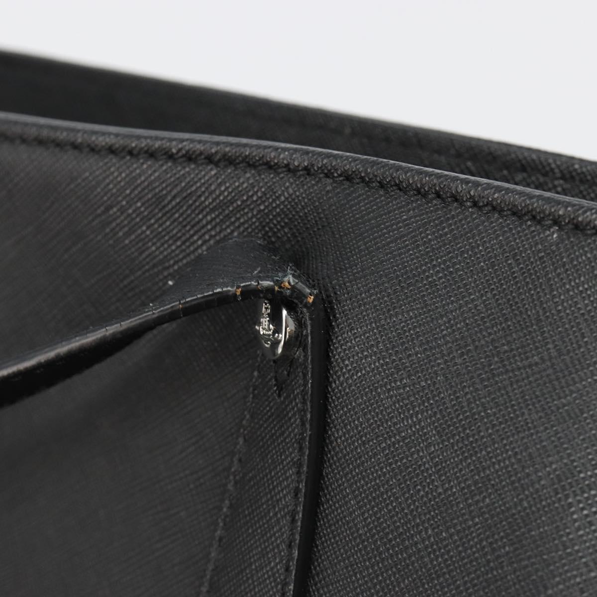 Vivienne Westwood Hand Bag Leather Black Silver Auth 187344