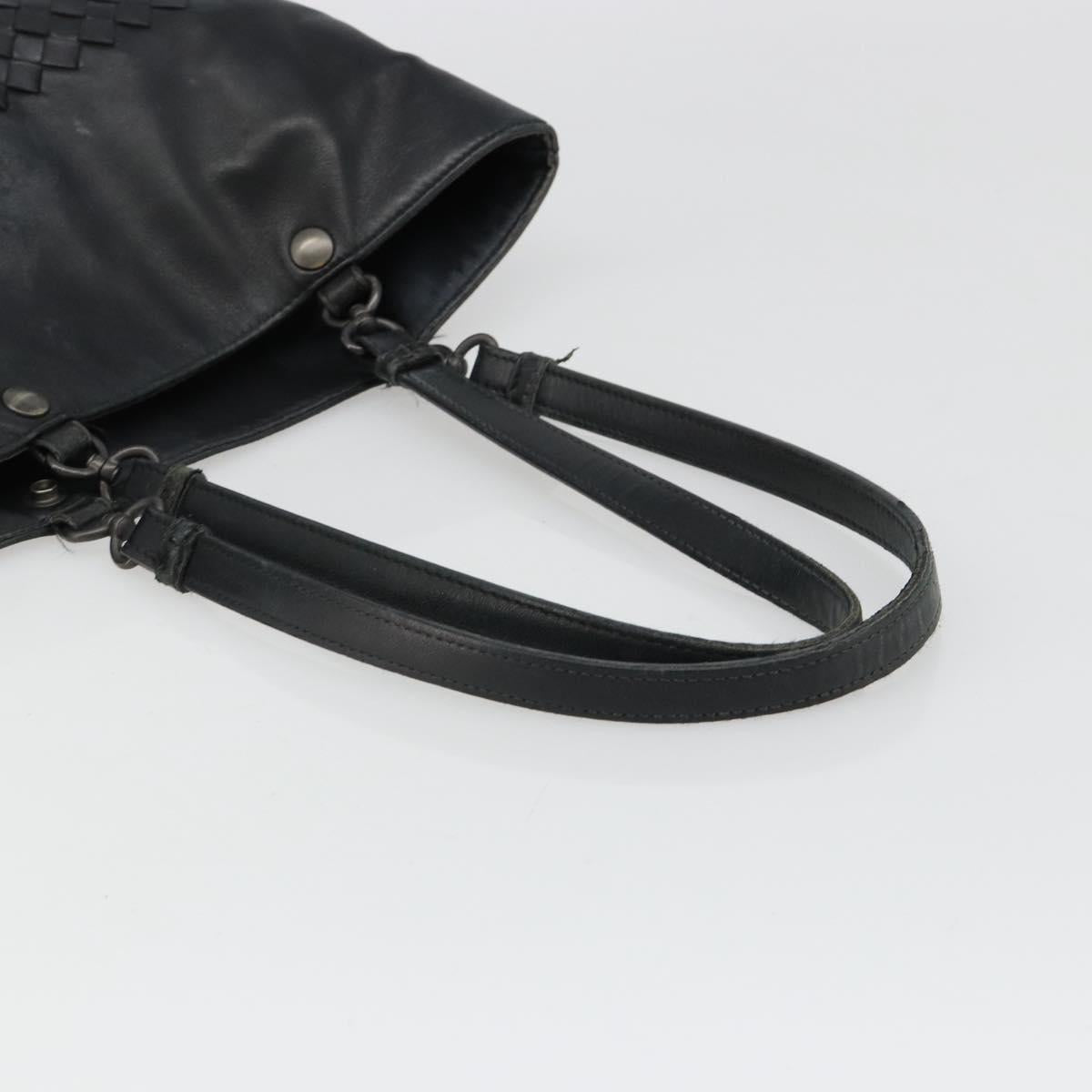 BOTTEGA VENETA INTRECCIATO Tote Bag Leather Black Auth 187347