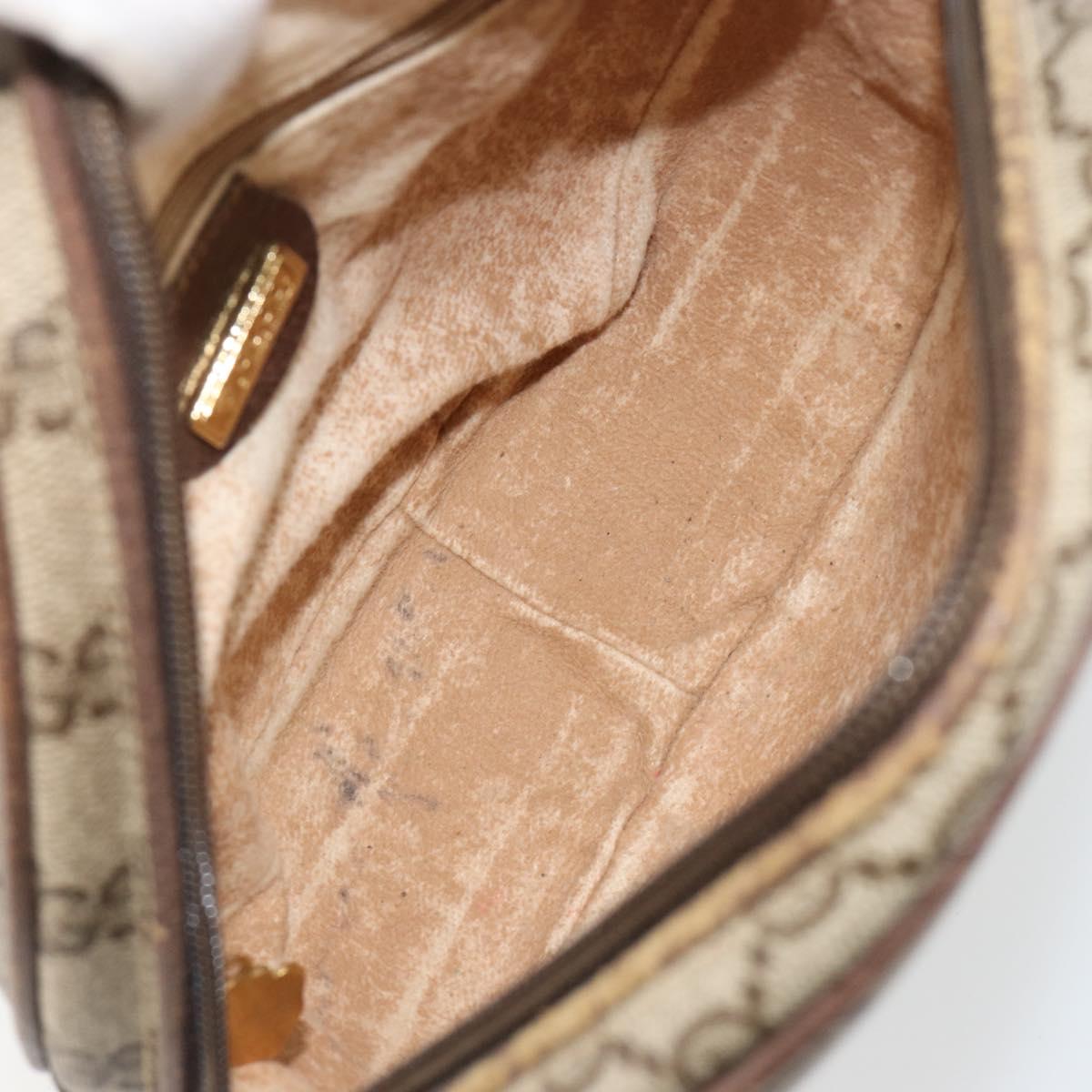 GUCCI GG Supreme Shoulder Bag PVC Beige Gold 007 115 5575 Auth 187356