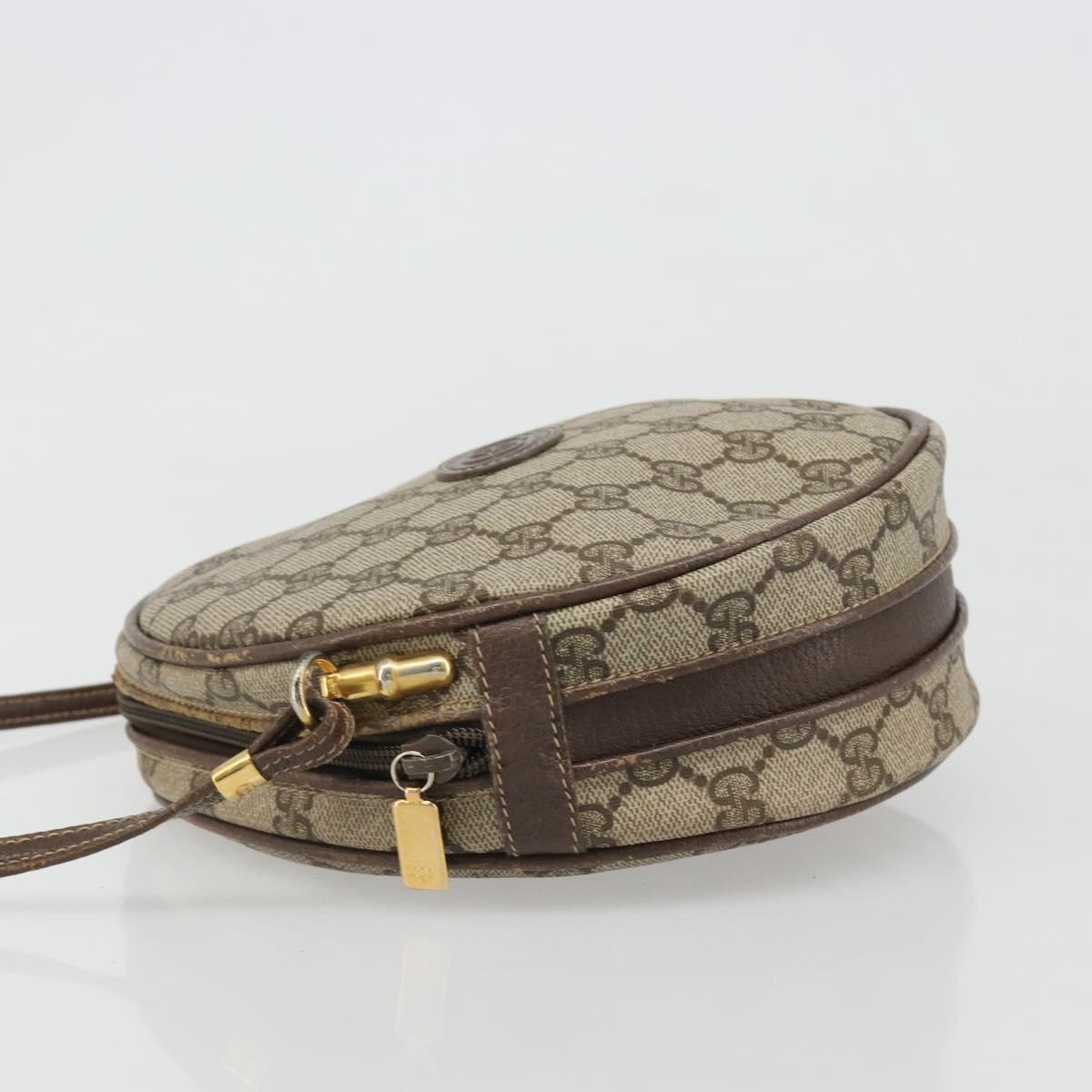 GUCCI GG Supreme Shoulder Bag PVC Beige Gold 007 115 5575 Auth 187356