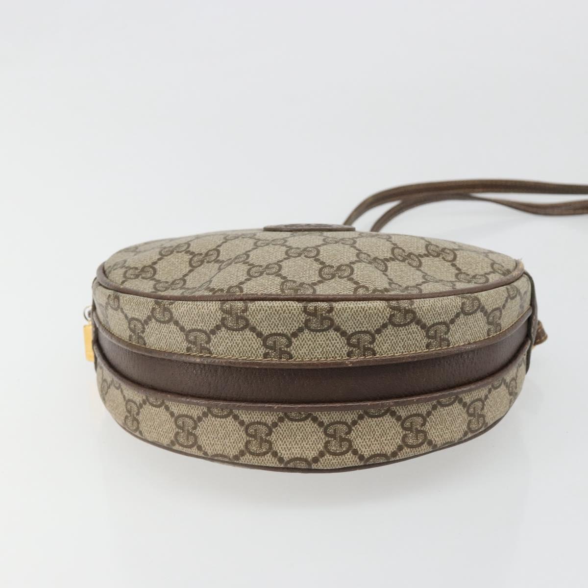 GUCCI GG Supreme Shoulder Bag PVC Beige Gold 007 115 5575 Auth 187356