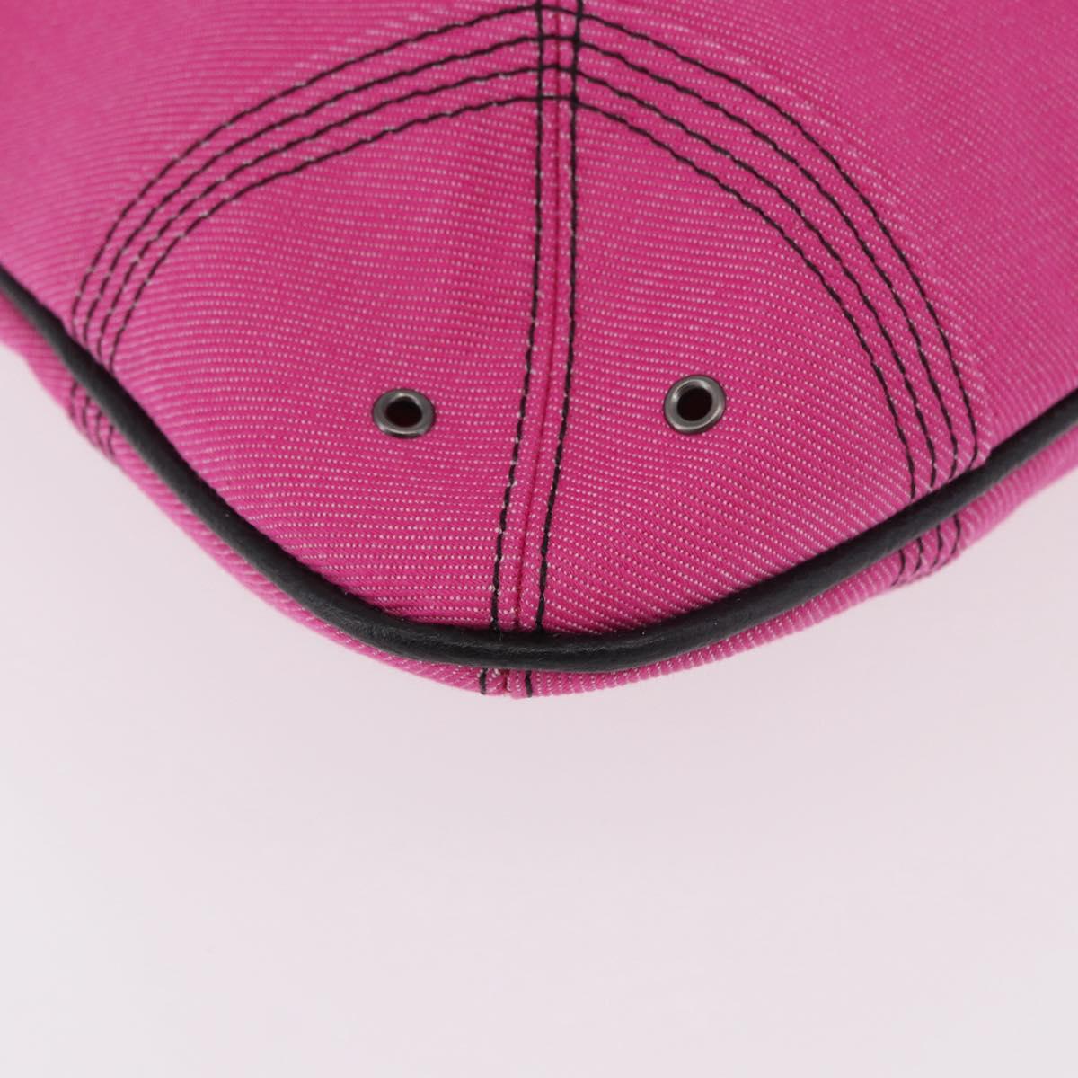 BURBERRY Blue Label Hand Bag Canvas Pink Auth 187361A