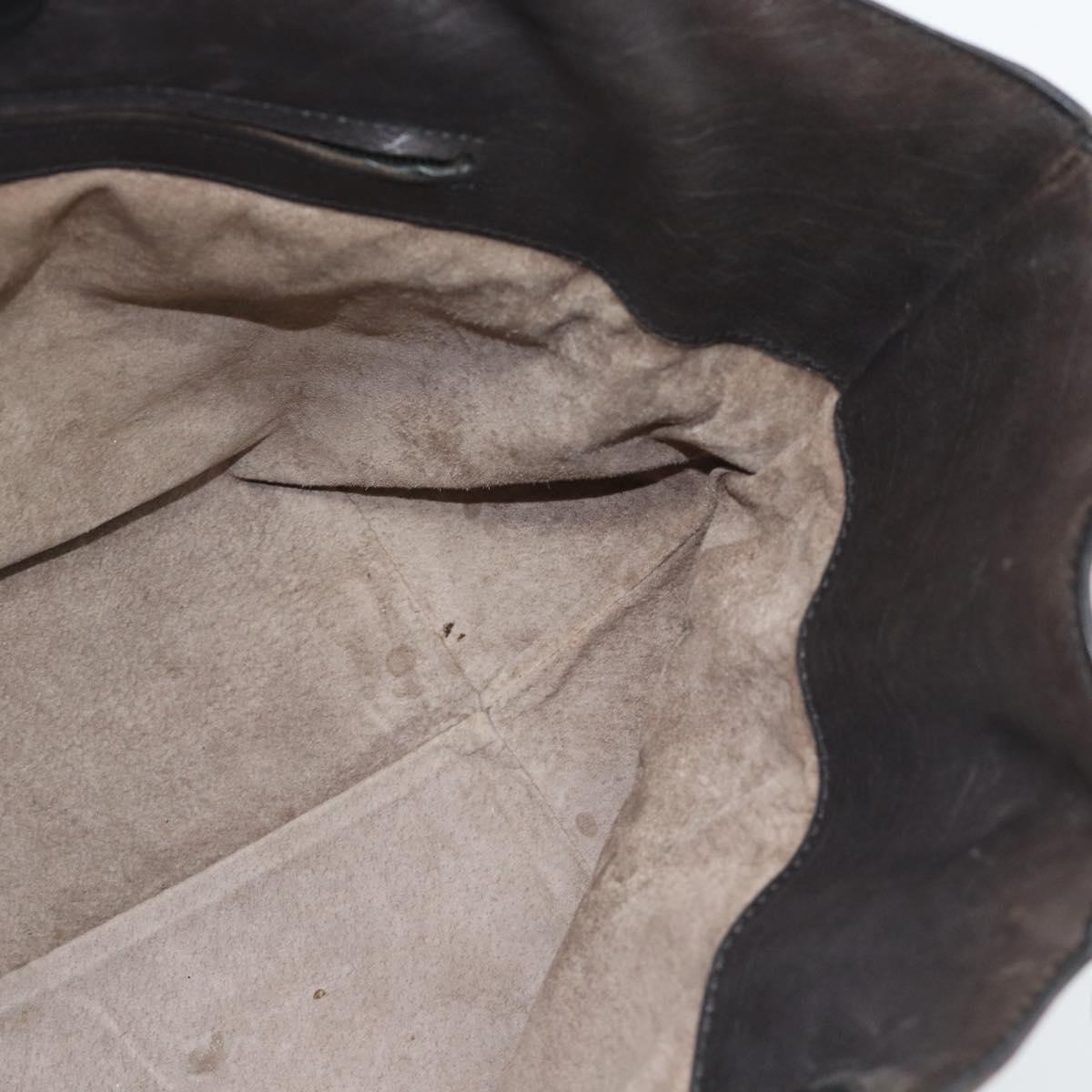 BOTTEGA VENETA INTRECCIATO Tote Bag Leather Black Auth 187381