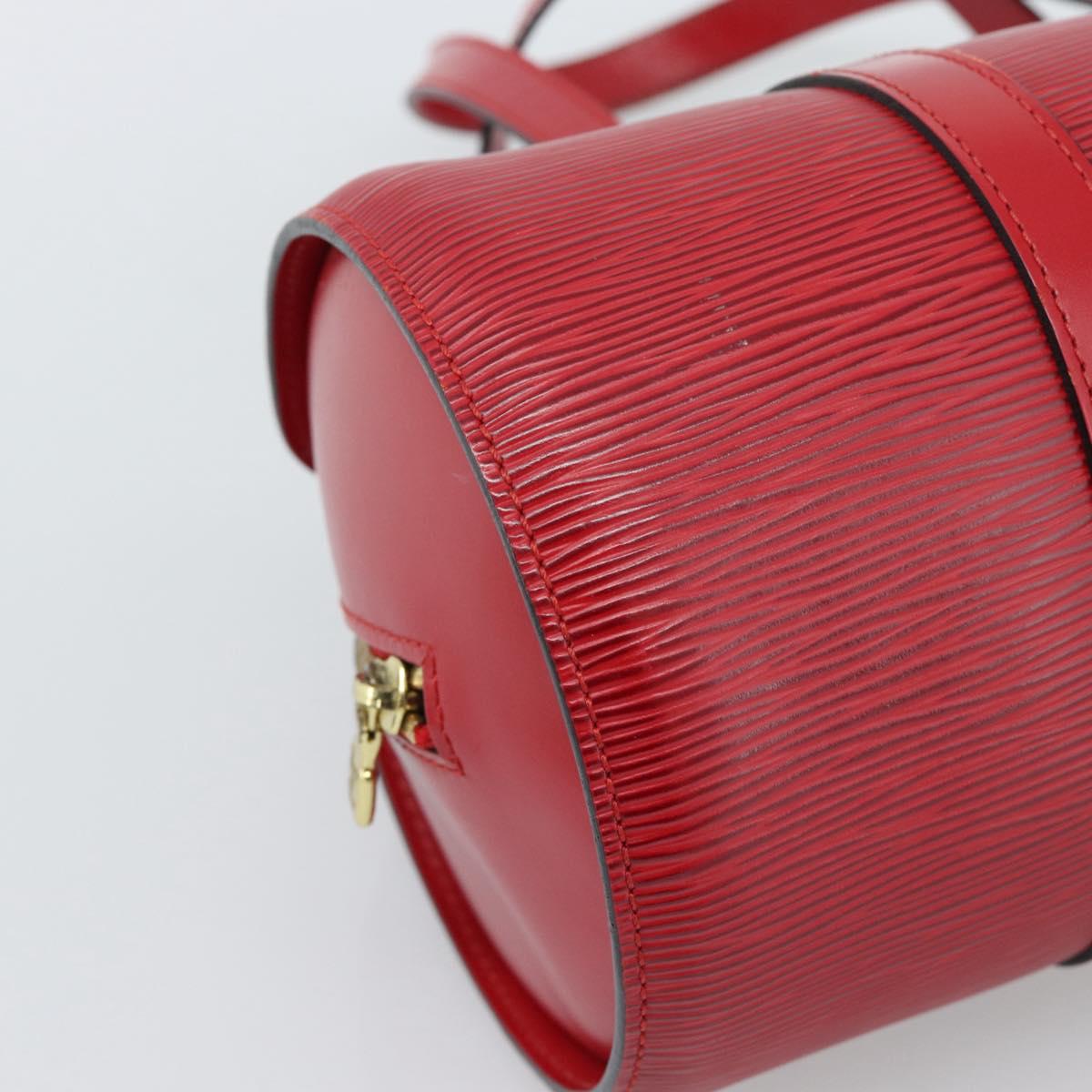 LOUIS VUITTON Epi Soufflot Hand Bag Red M52227 LV Auth 187406A