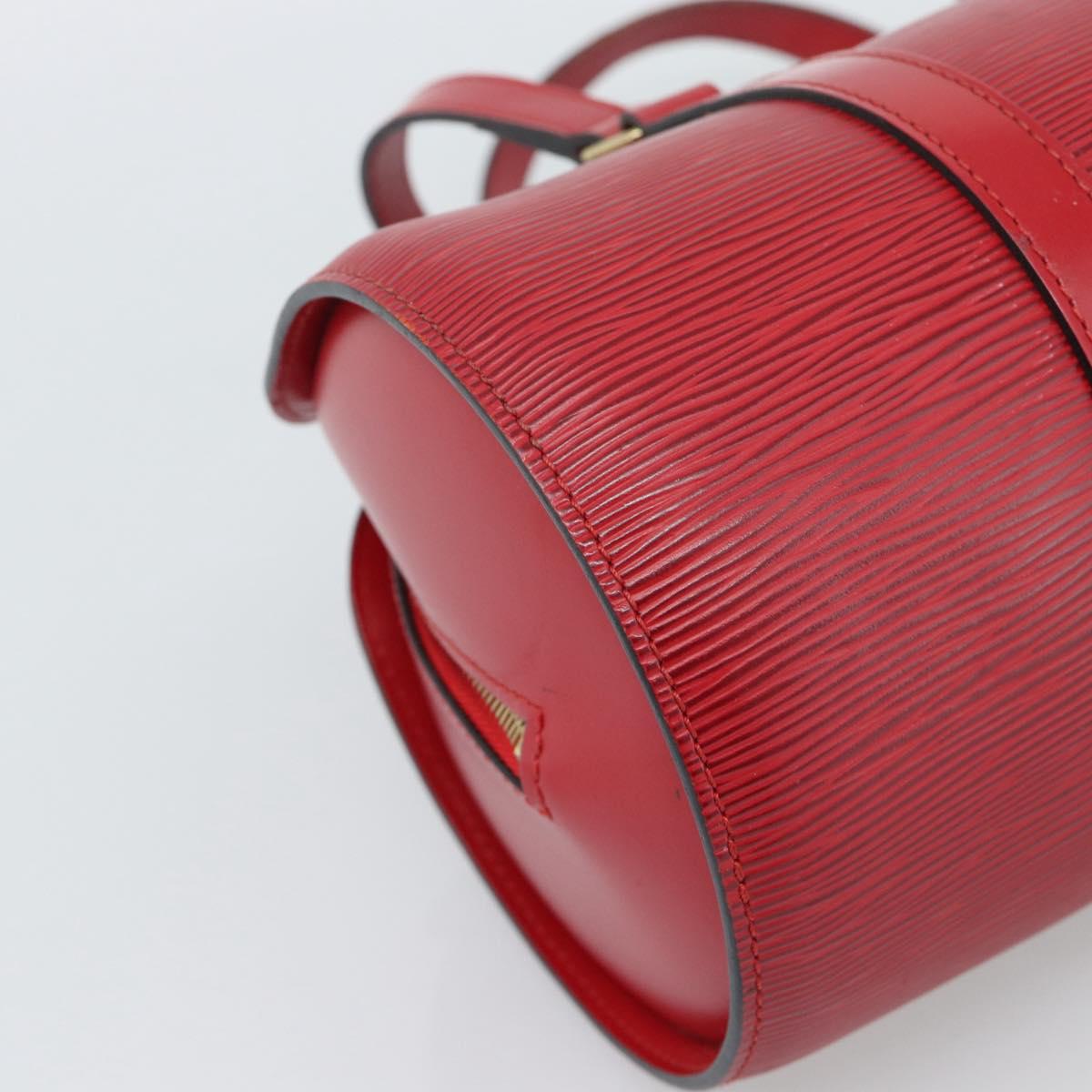 LOUIS VUITTON Epi Soufflot Hand Bag Red M52227 LV Auth 187406A