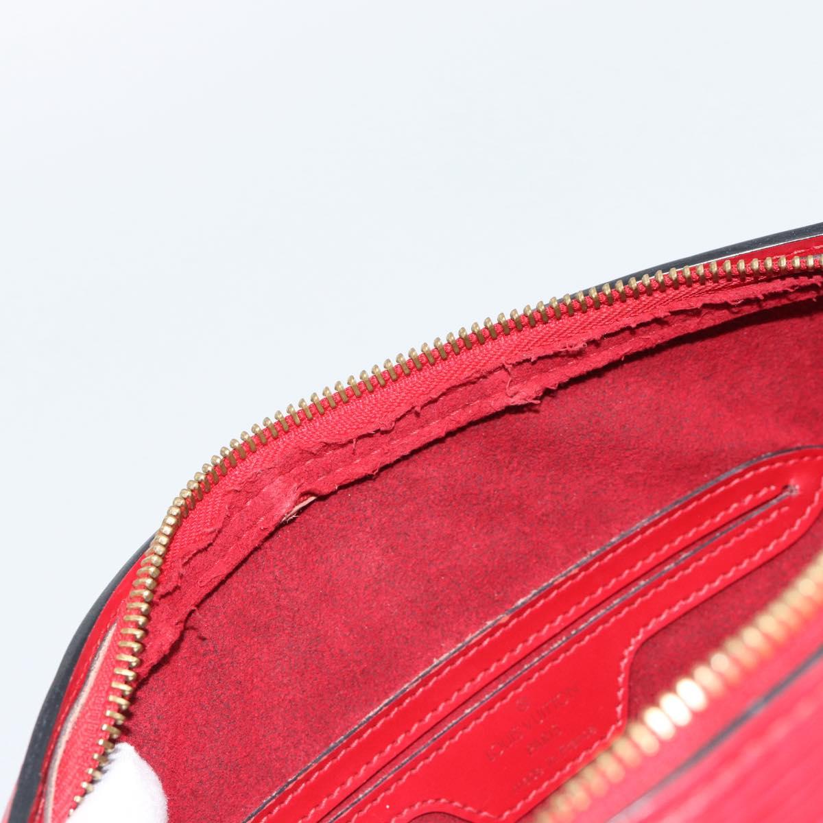 LOUIS VUITTON Epi Soufflot Hand Bag Red M52227 LV Auth 187406A