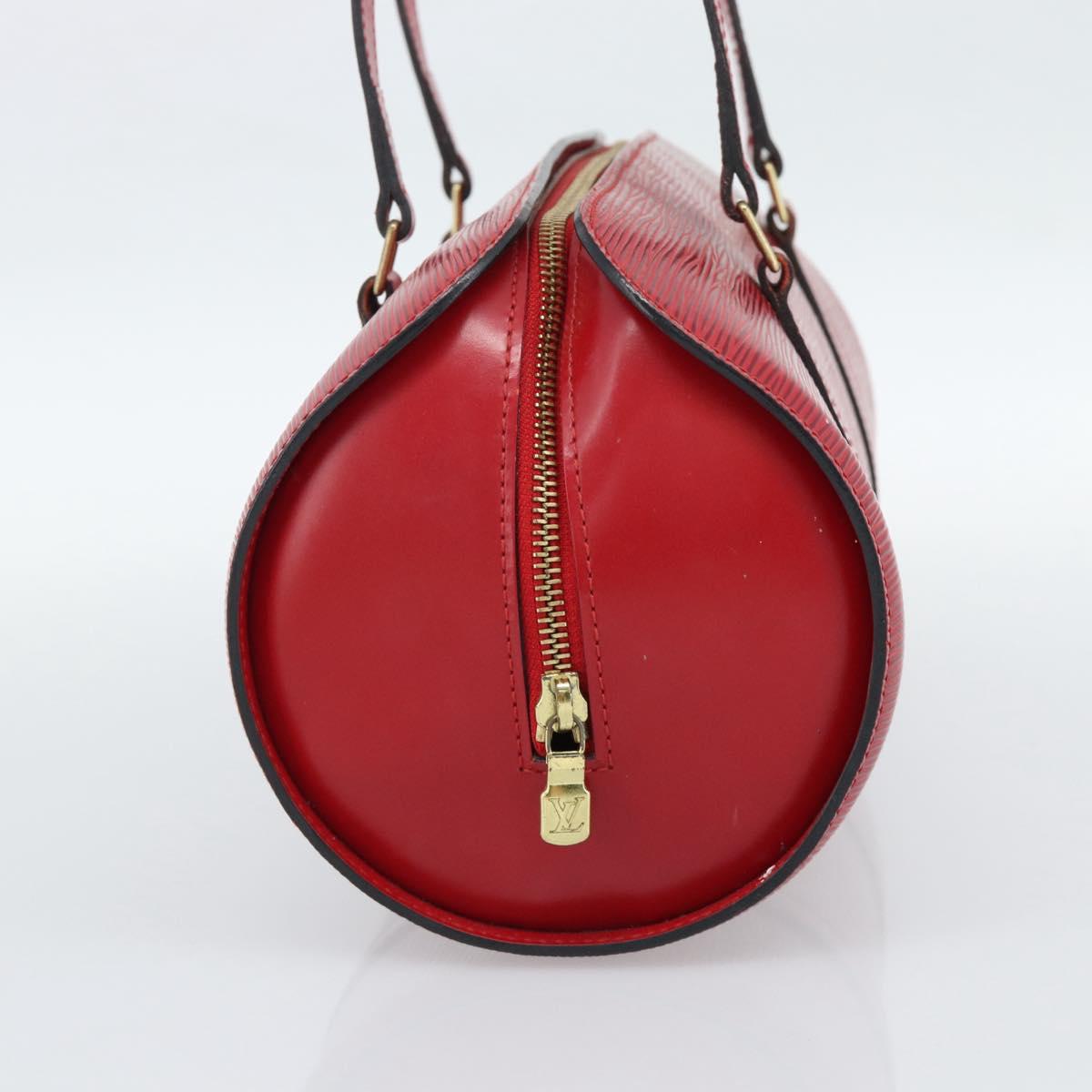 LOUIS VUITTON Epi Soufflot Hand Bag Red M52227 LV Auth 187406A