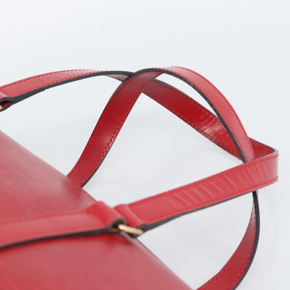 LOUIS VUITTON Epi Soufflot Hand Bag Red M52227 LV Auth 187406A