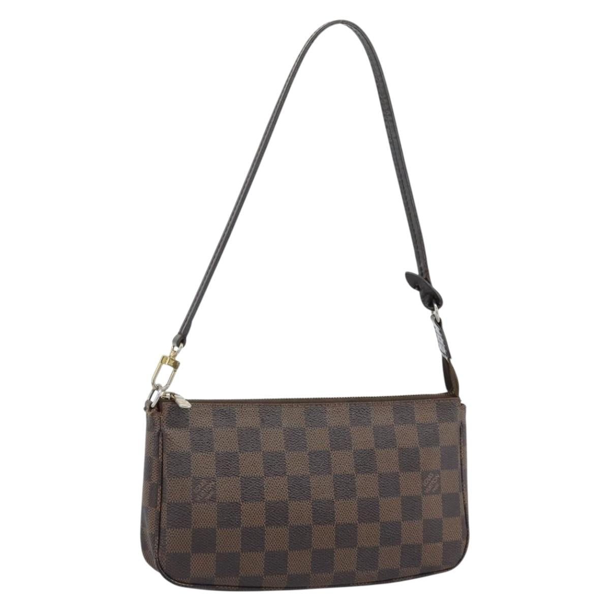 LOUIS VUITTON Damier Ebene Pochette Accessoires Pouch N41206 LV Auth 187411A