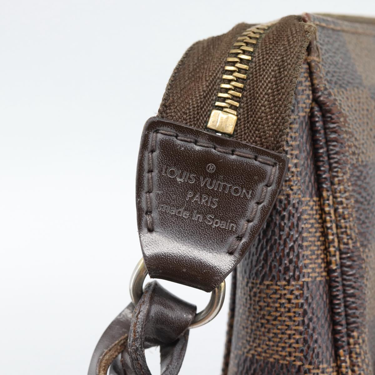 LOUIS VUITTON Damier Ebene Pochette Accessoires Pouch N41206 LV Auth 187411A
