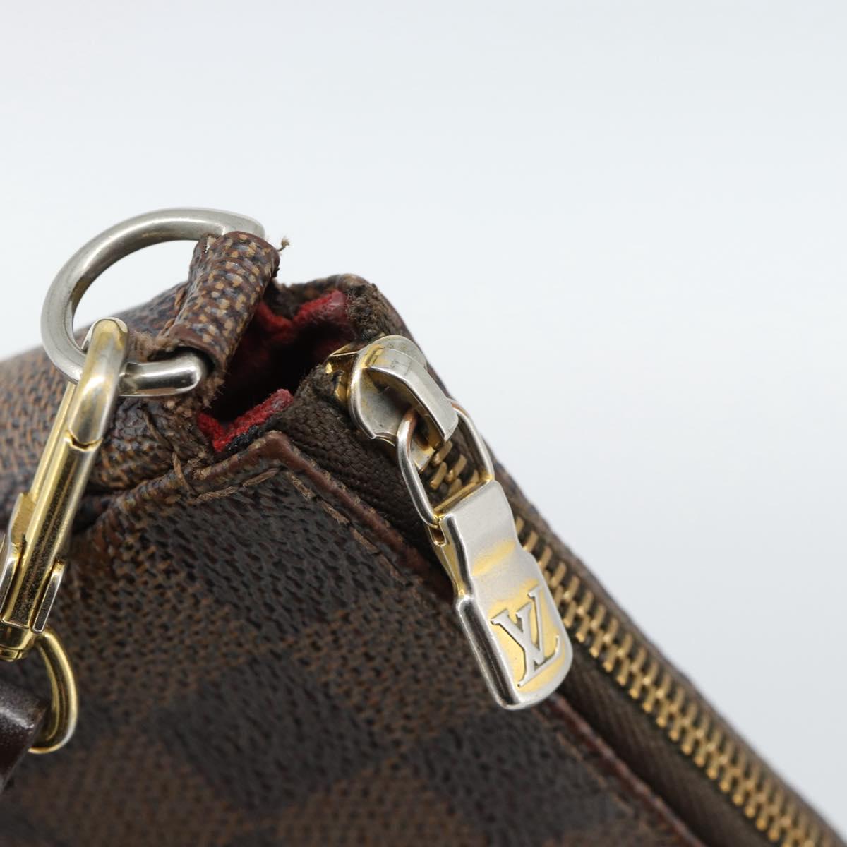 LOUIS VUITTON Damier Ebene Pochette Accessoires Pouch N41206 LV Auth 187411A