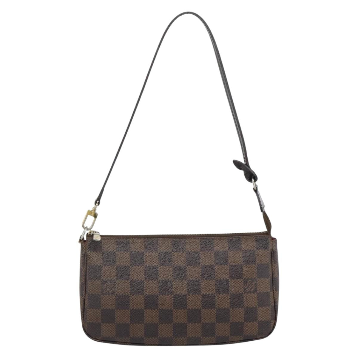 LOUIS VUITTON Damier Ebene Pochette Accessoires Pouch N41206 LV Auth 187411A