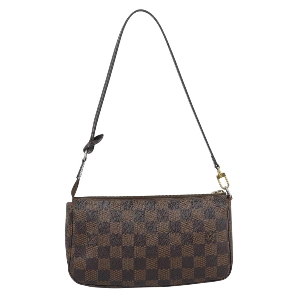 LOUIS VUITTON Damier Ebene Pochette Accessoires Pouch N41206 LV Auth 187411A