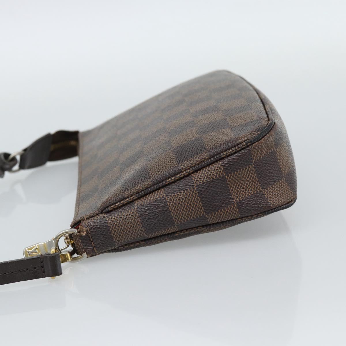 LOUIS VUITTON Damier Ebene Pochette Accessoires Pouch N41206 LV Auth 187411A