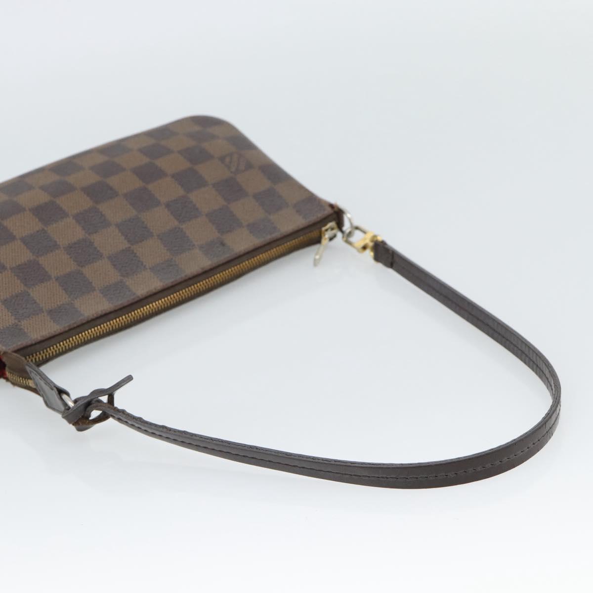 LOUIS VUITTON Damier Ebene Pochette Accessoires Pouch N41206 LV Auth 187411A