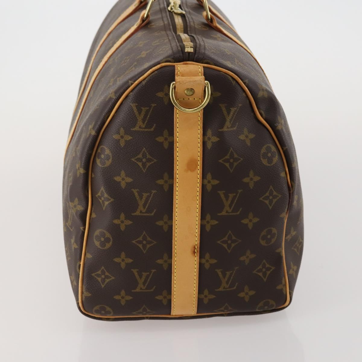 LOUIS VUITTON Monogram Keepall Bandouliere 45 Boston Bag M41418 LV Auth 187418A